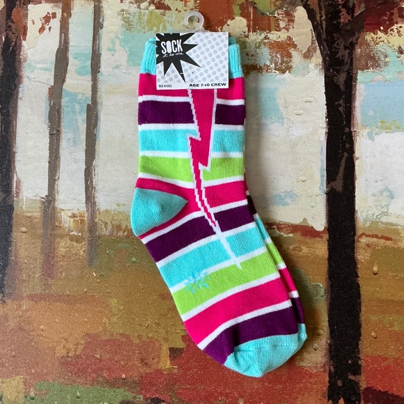 SOCK IT TO ME - Set of 2 pairs of girl’s crew socks. - Picture 5 of 6